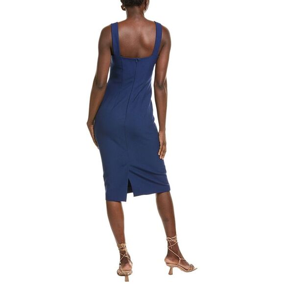 Hugo Boss Womens  Dalepha Midi Dress, Blue - Picture 2 of 3